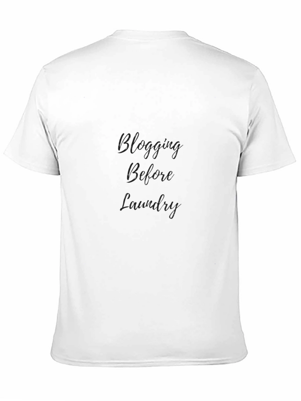 Blogging Before Laundry Black T-Shirt