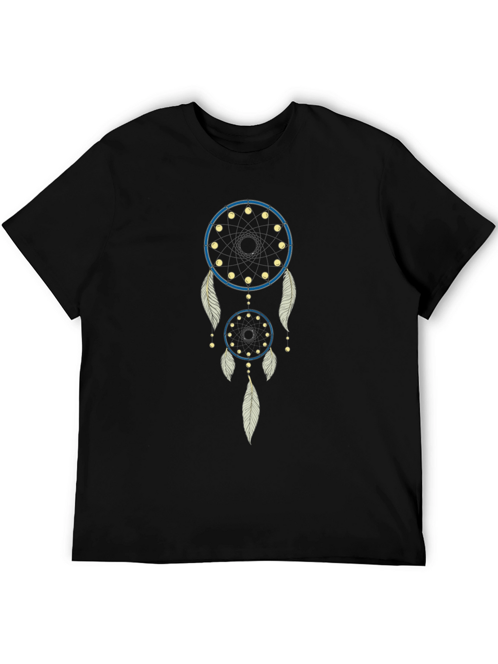 Dreamcatcher Graphic T-Shirt - Casual Black Tee