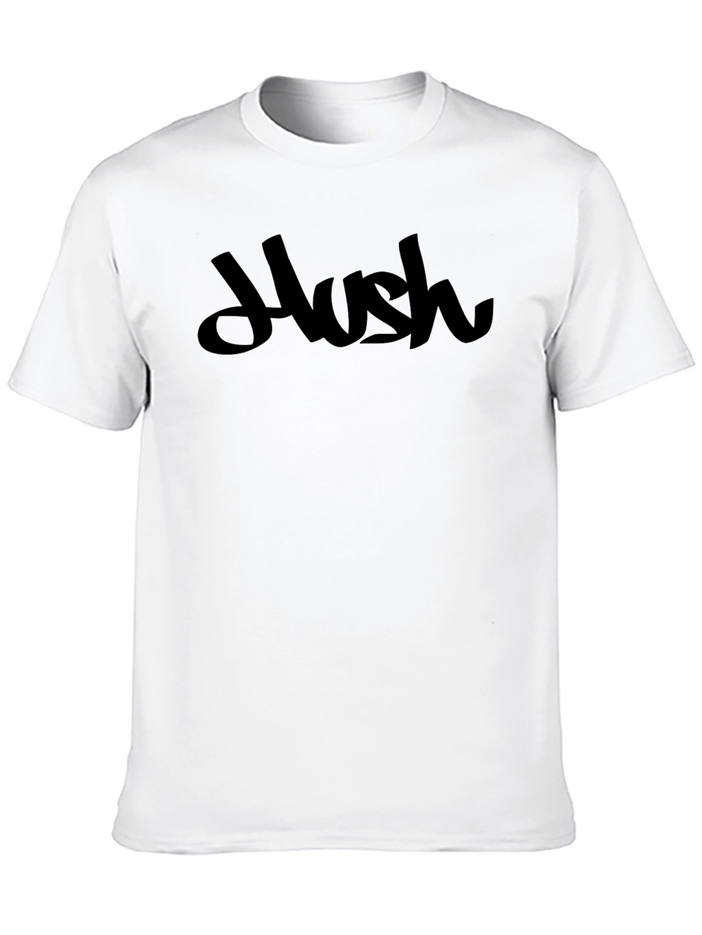 Hush Graphic Tee - Modern Black T-Shirt