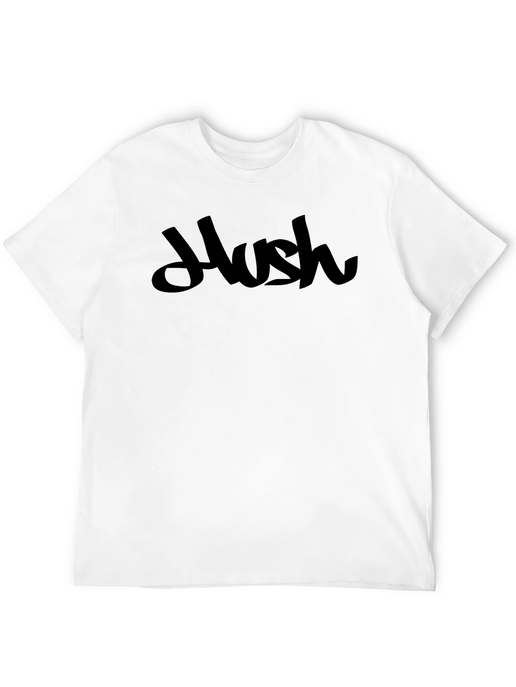 Hush Graphic Tee - Modern Black T-Shirt