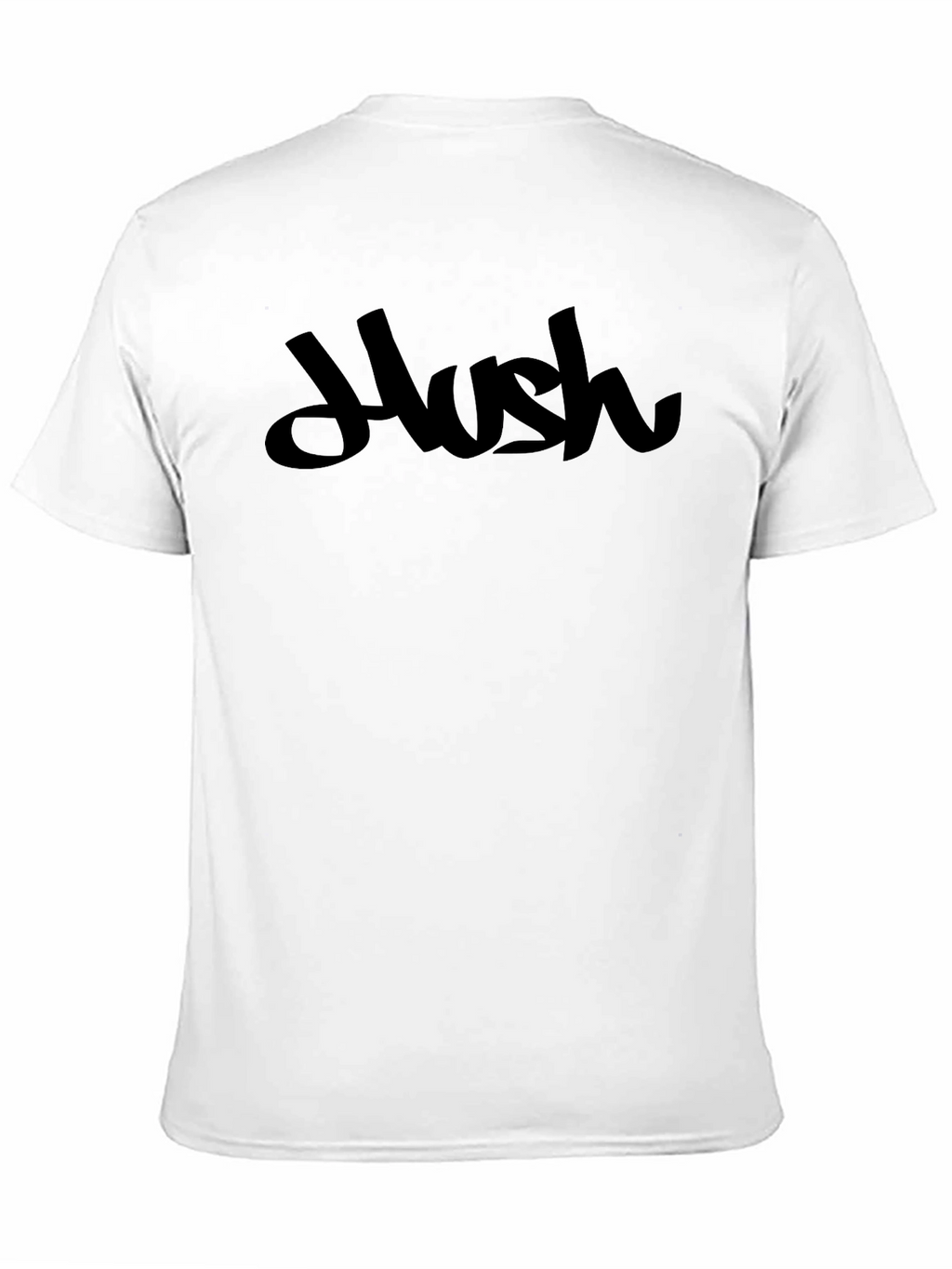 Hush Graphic Tee - Modern Black T-Shirt