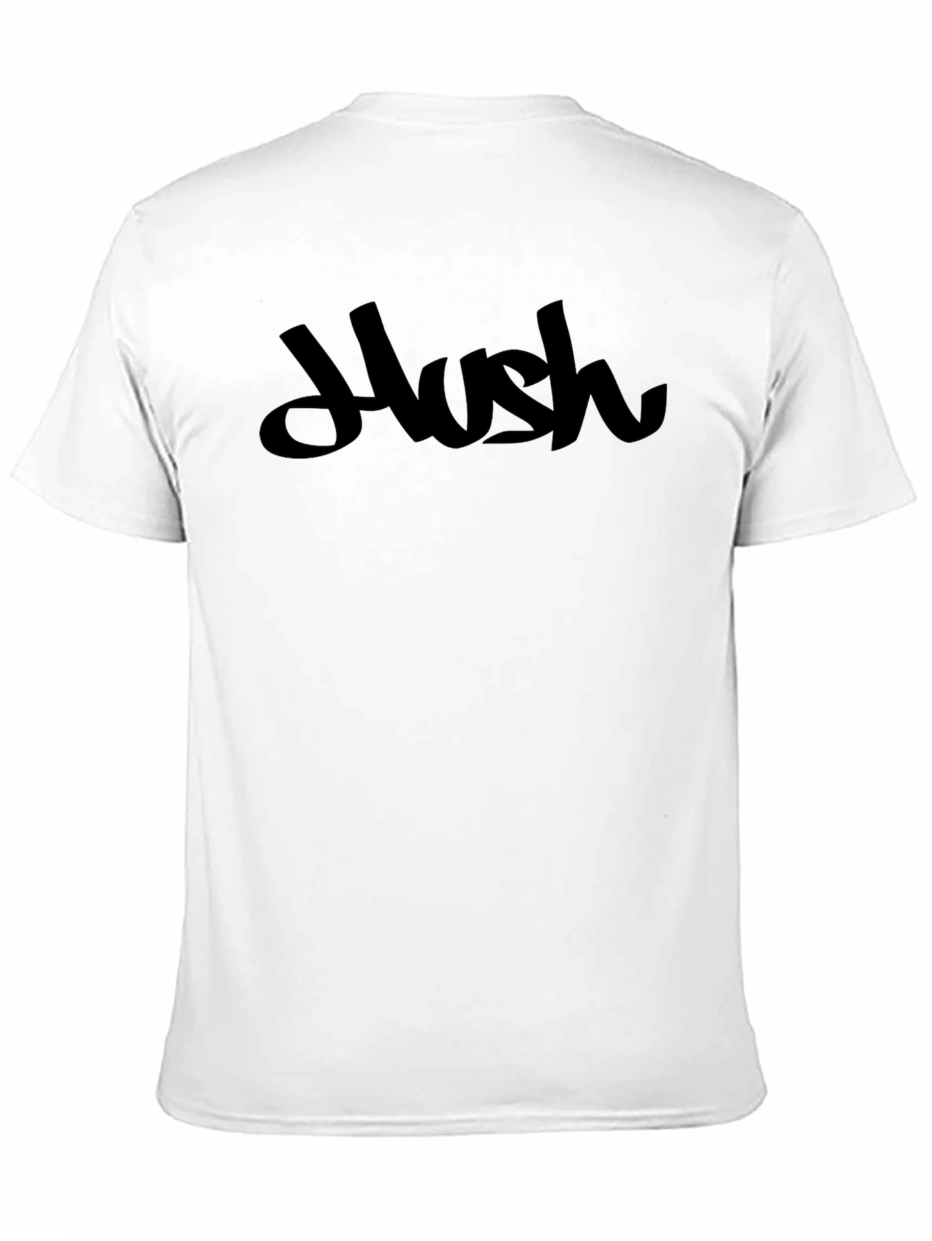 Hush Graphic Tee - Modern Black T-Shirt