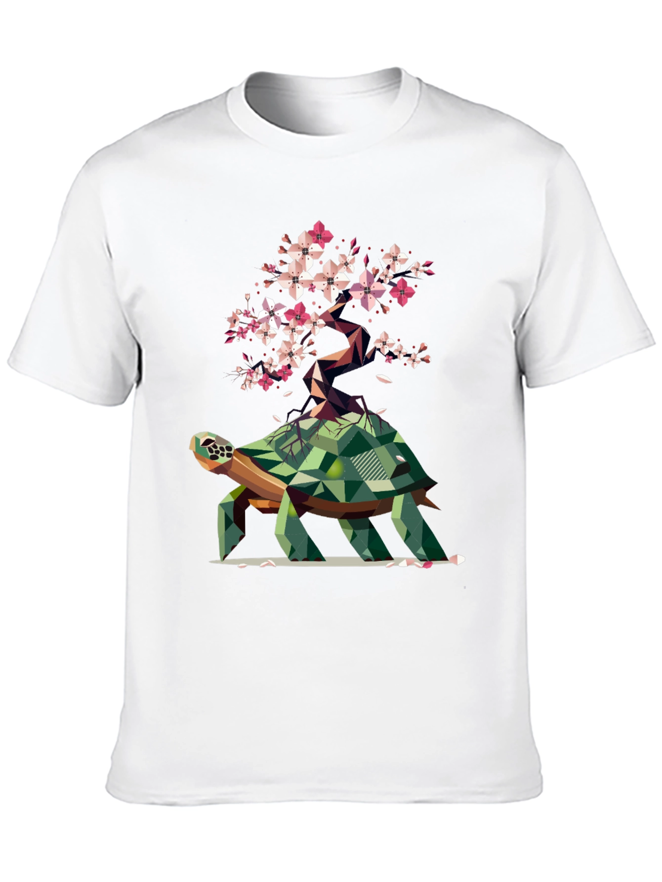 Geometric Turtle Bonsai Graphic Tee