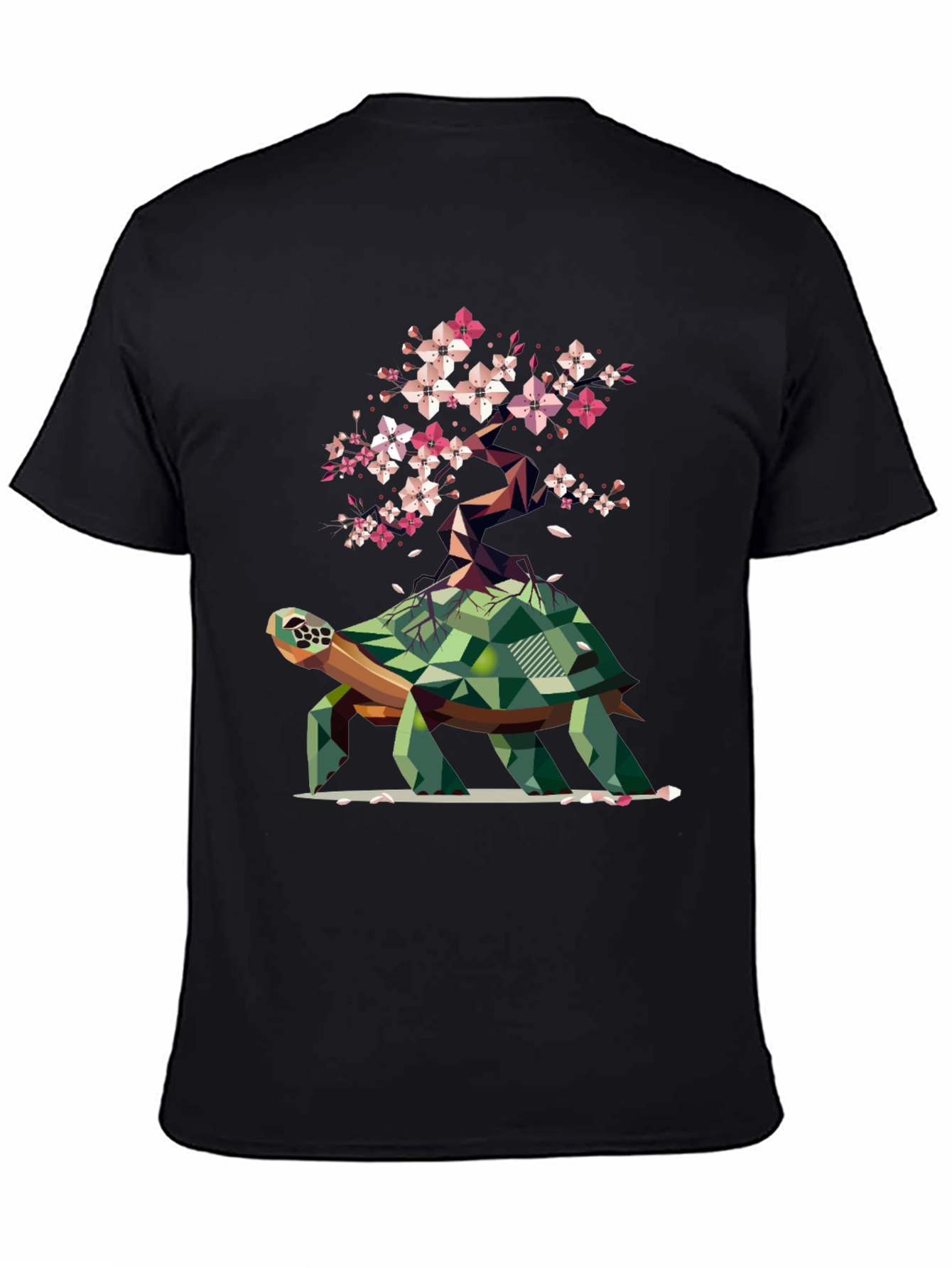 Geometric Turtle Bonsai Graphic Tee