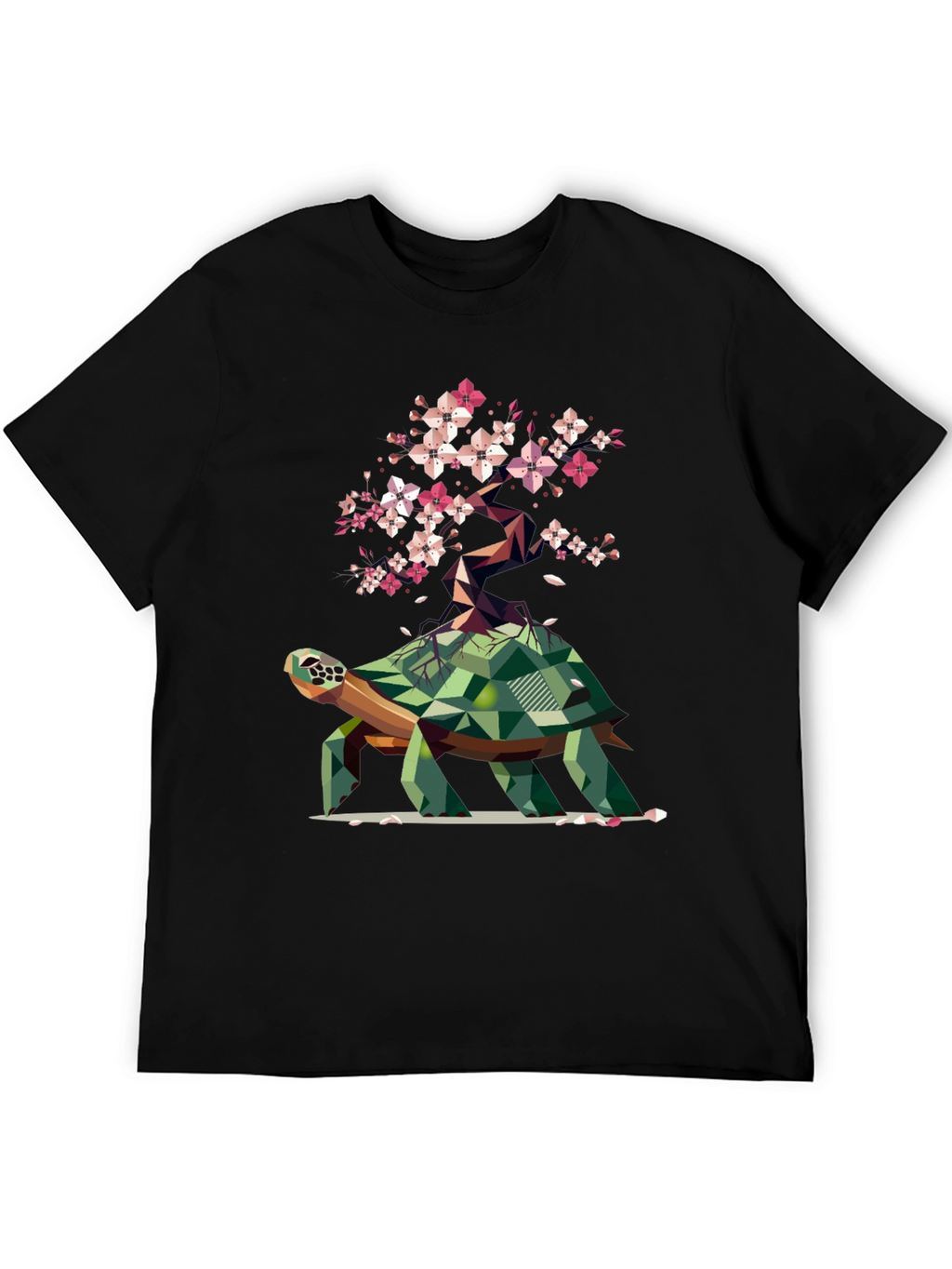 Geometric Turtle Bonsai Graphic Tee