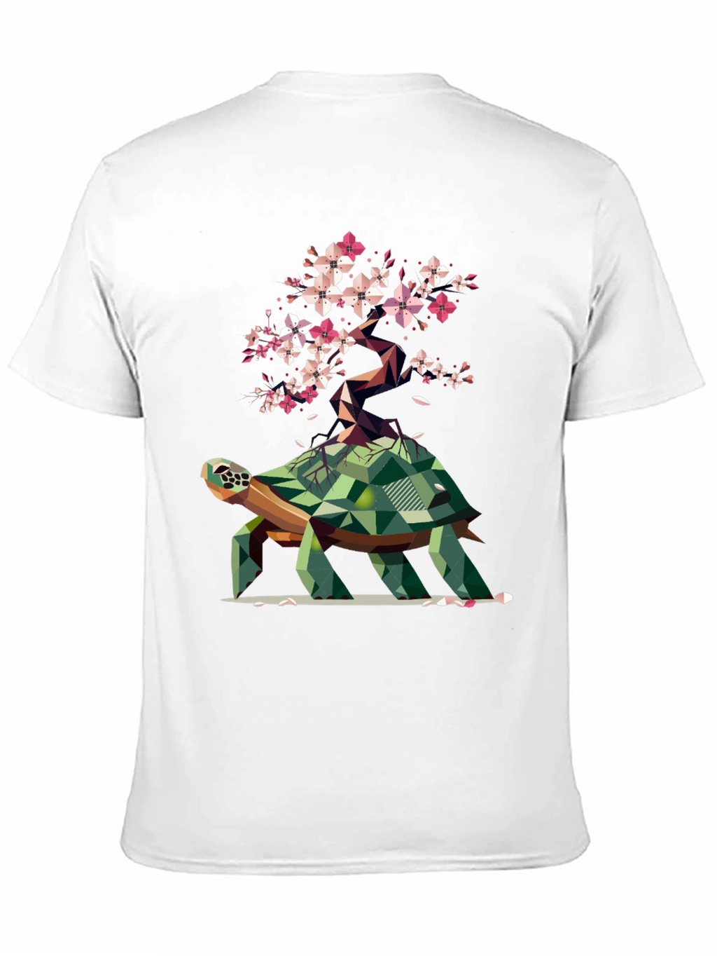 Geometric Turtle Bonsai Graphic Tee