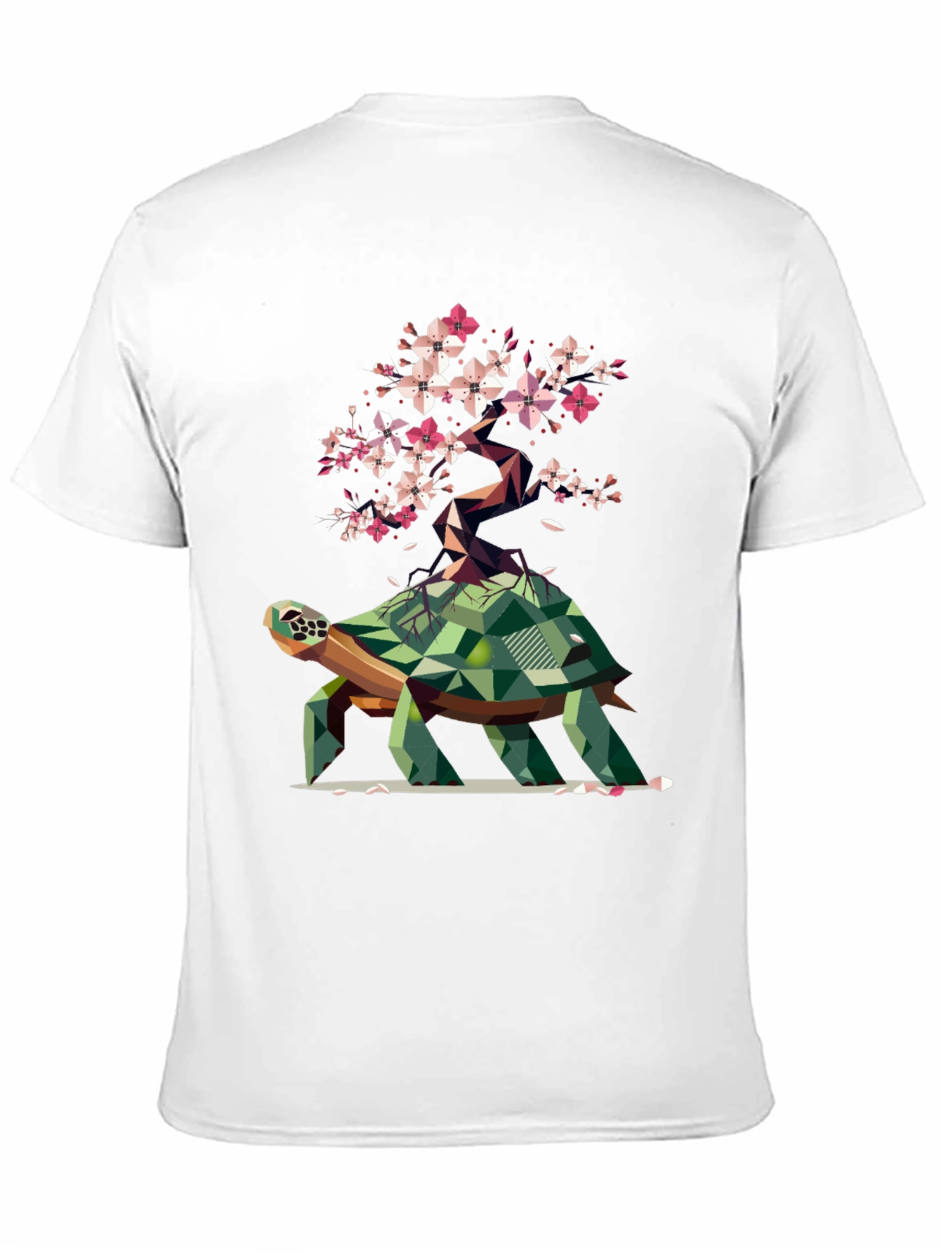 Geometric Turtle Bonsai Graphic Tee
