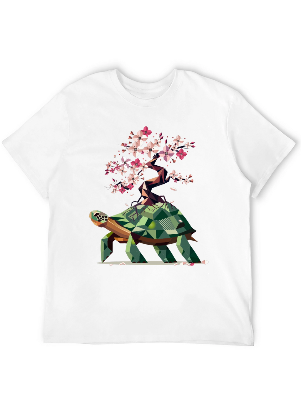 Geometric Turtle Bonsai Graphic Tee