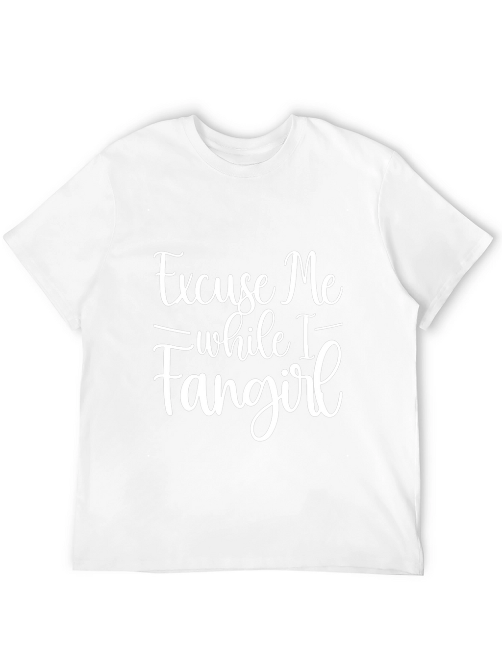 Excuse Me While I Fangirl Black Graphic Tee