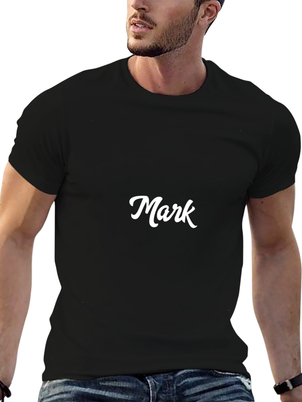 Personalized Black T-Shirt - Custom Name Design
