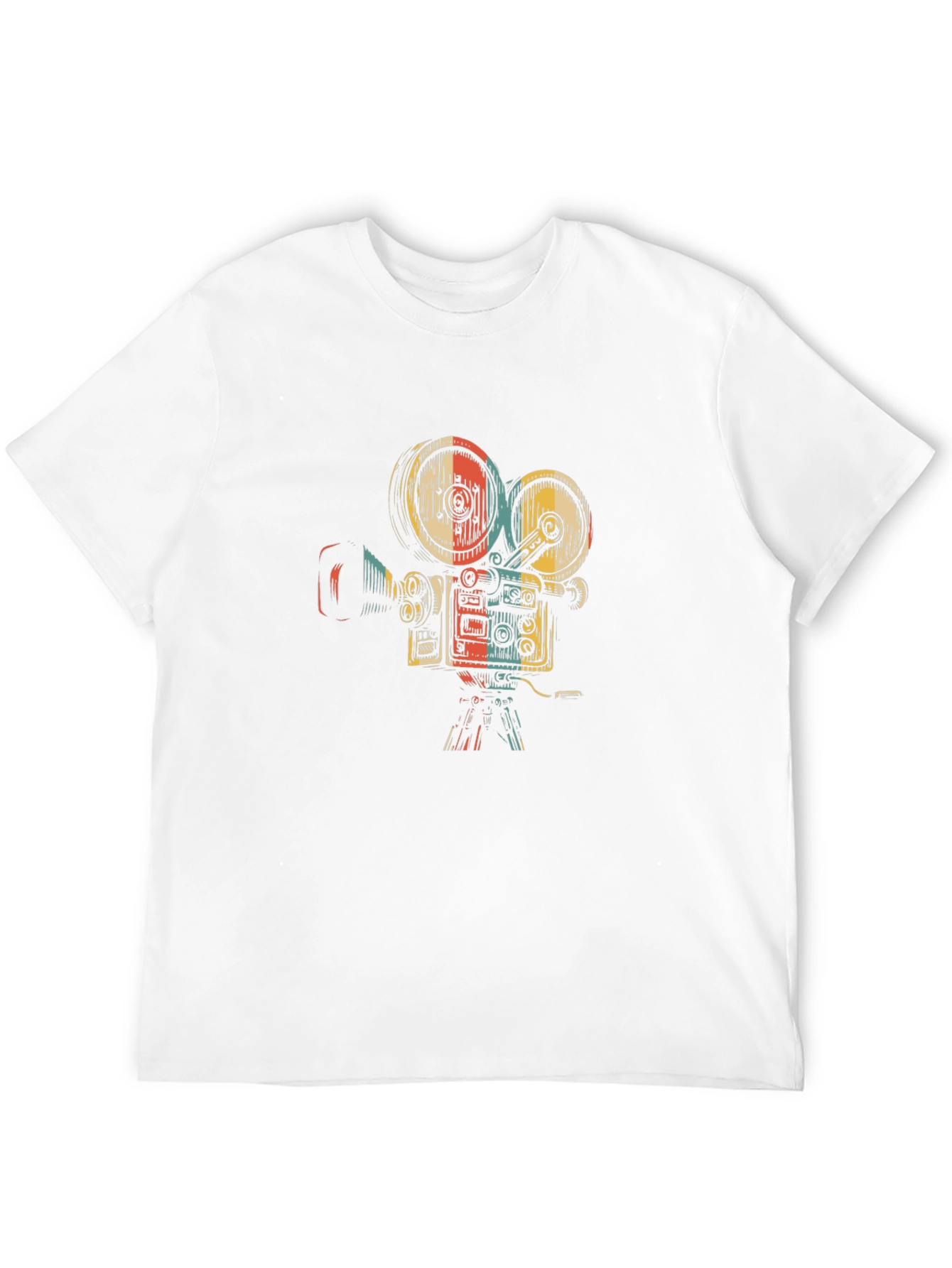 Retro Film Camera Graphic Tee - Black