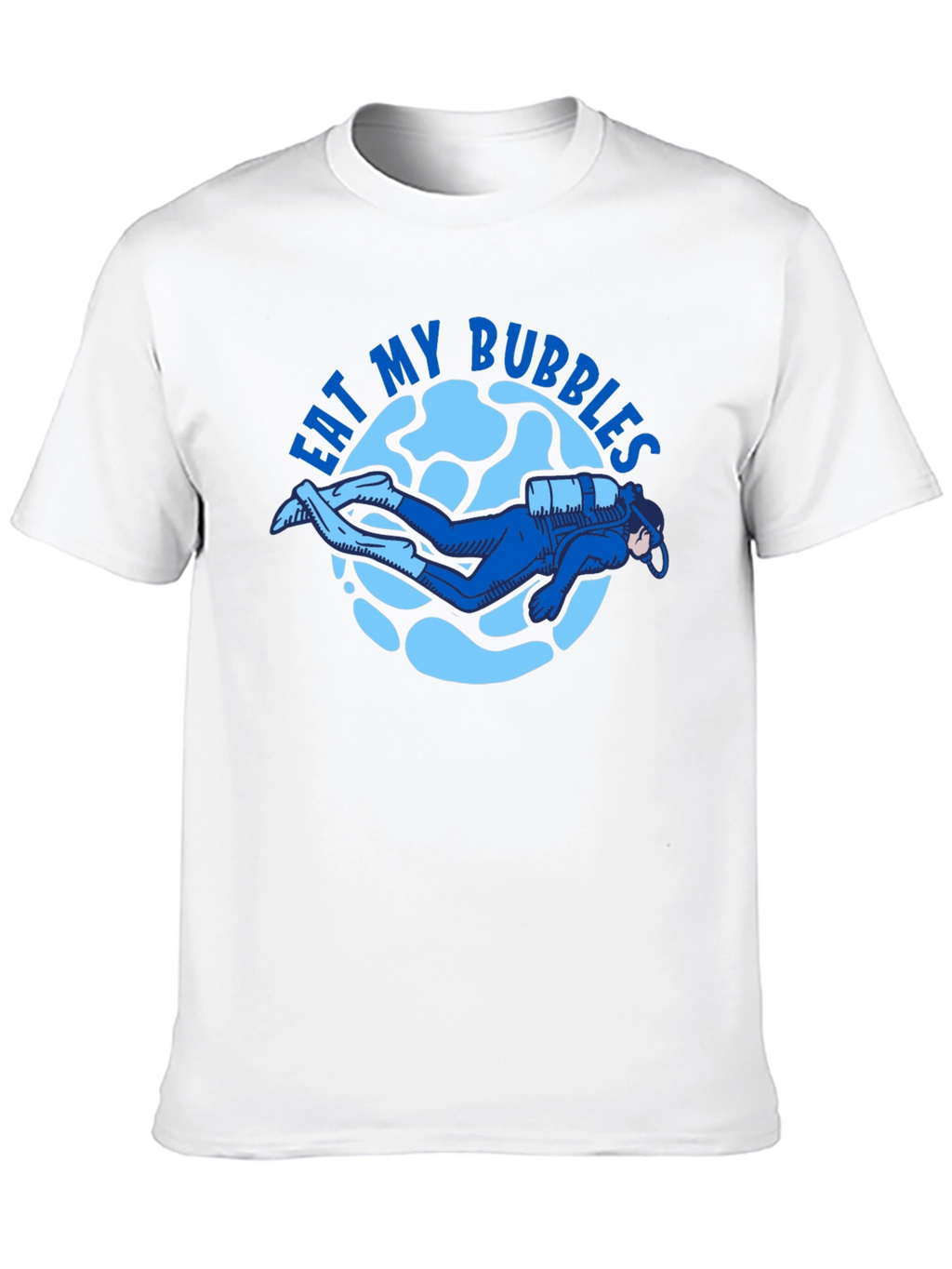 Eat My Bubbles Scuba Diver T-Shirt - Black