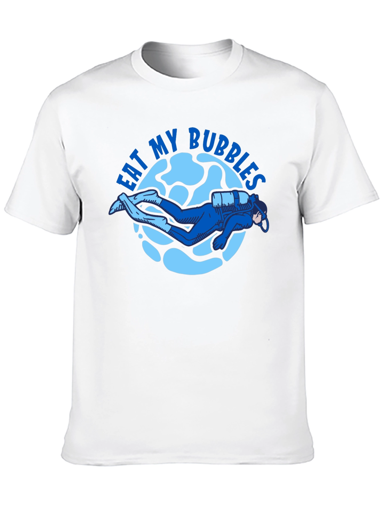 Eat My Bubbles Scuba Diver T-Shirt - Black