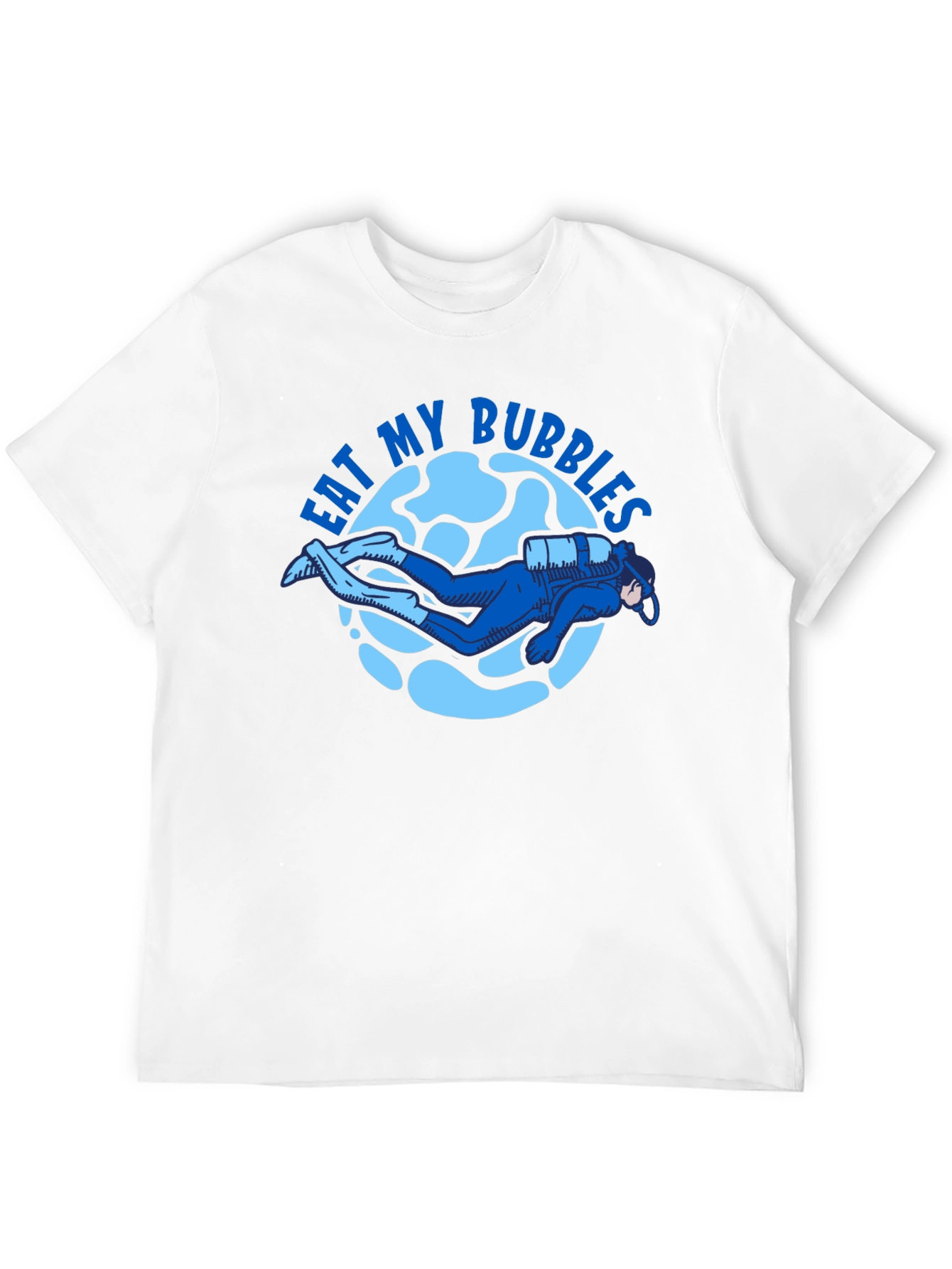 Eat My Bubbles Scuba Diver T-Shirt - Black