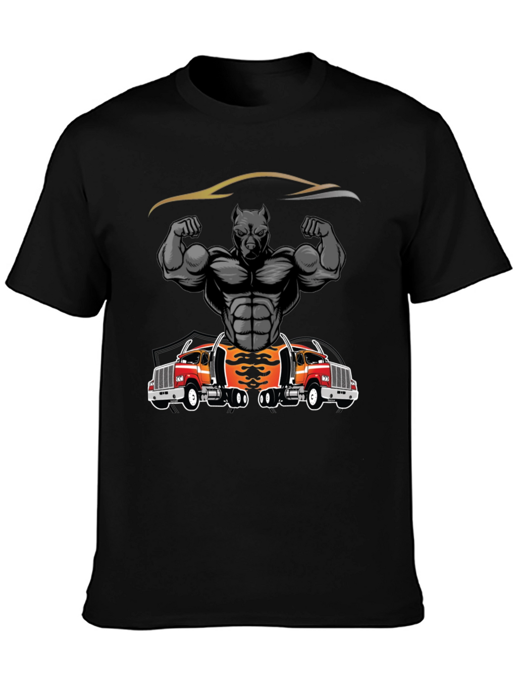 Pitbull Muscle Trucker Graphic T-Shirt