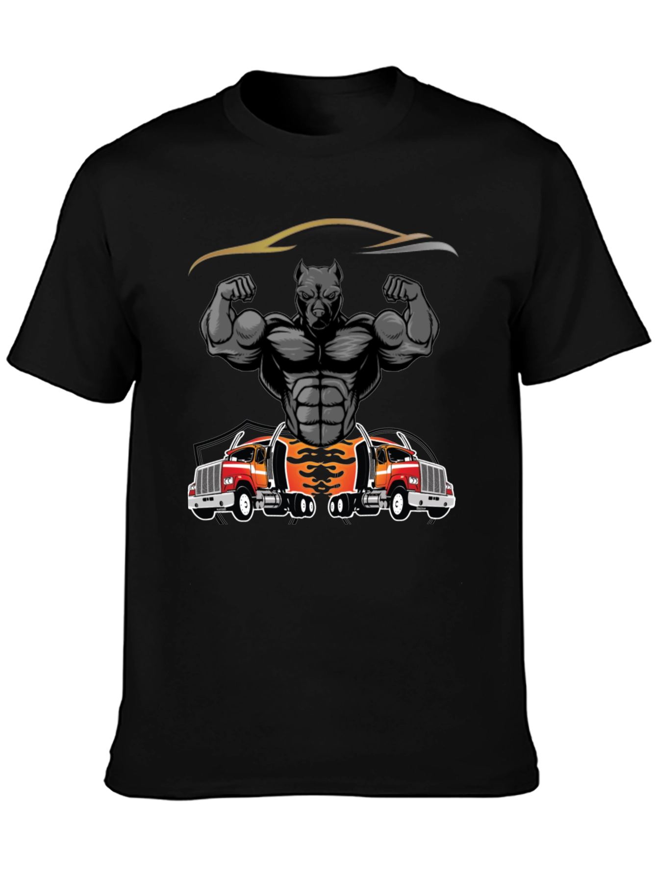 Pitbull Muscle Trucker Graphic T-Shirt