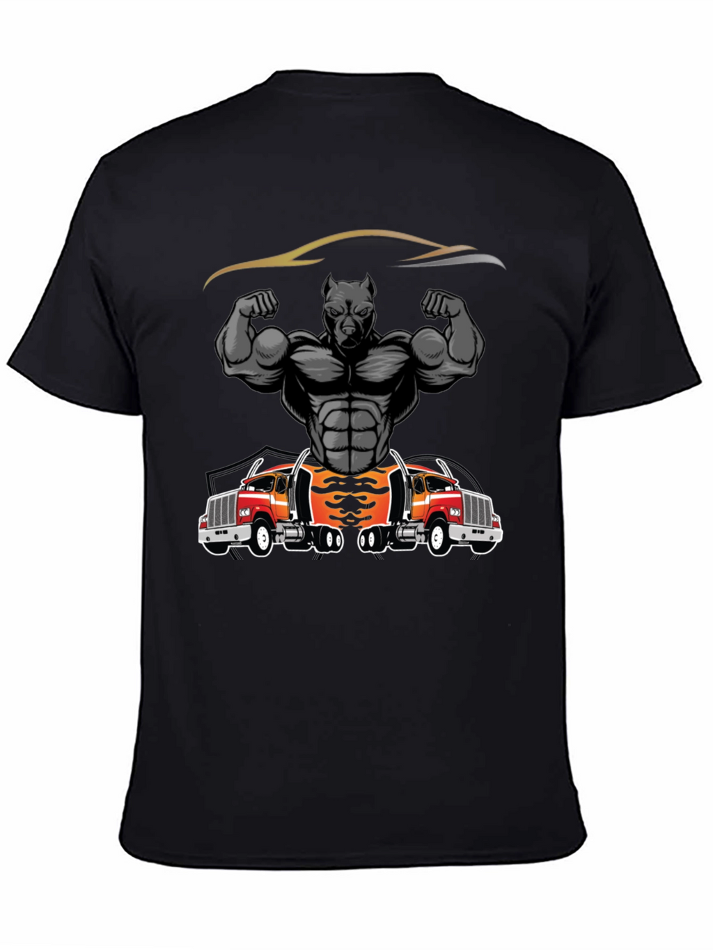 Pitbull Muscle Trucker Graphic T-Shirt