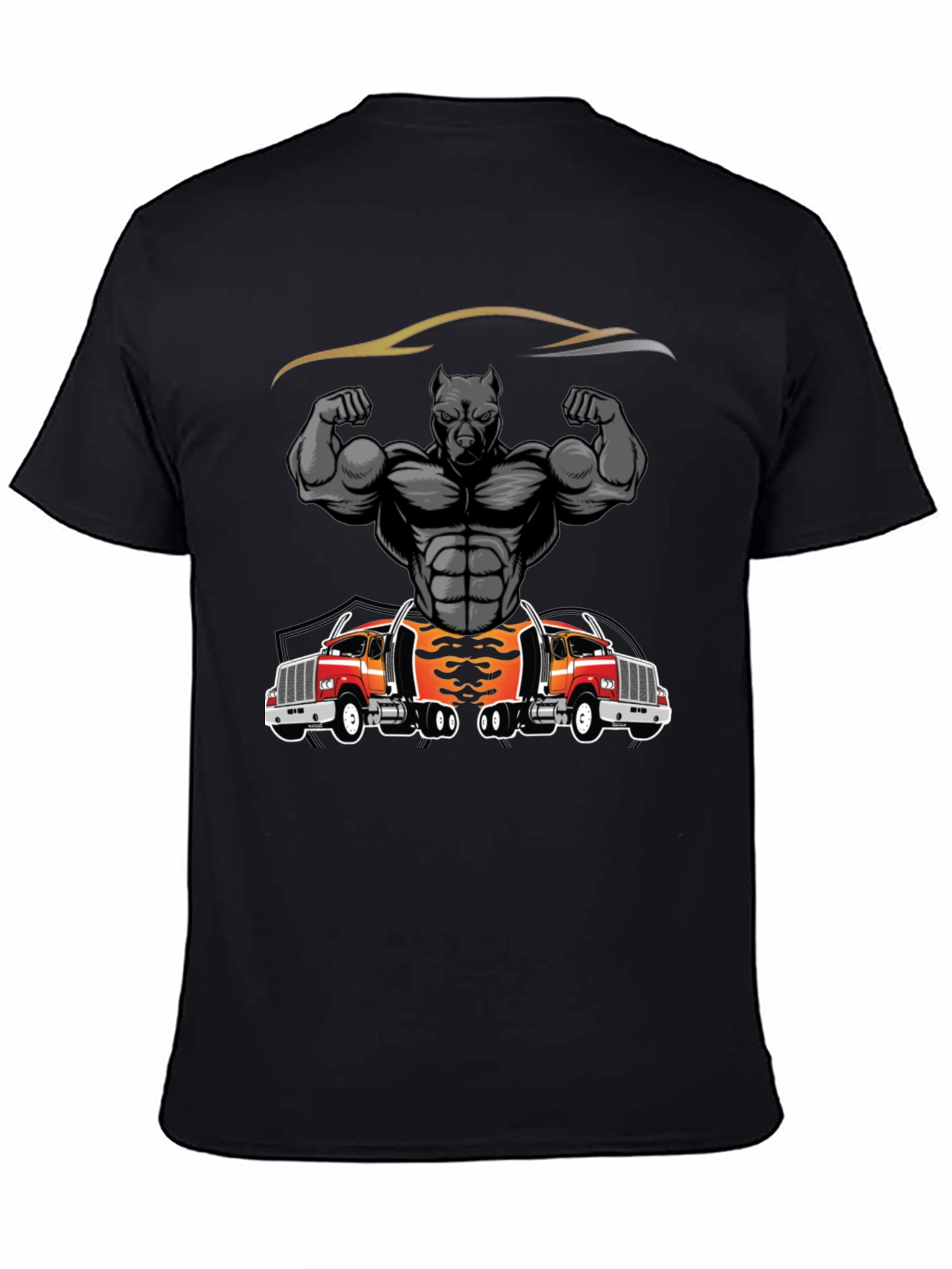 Pitbull Muscle Trucker Graphic T-Shirt