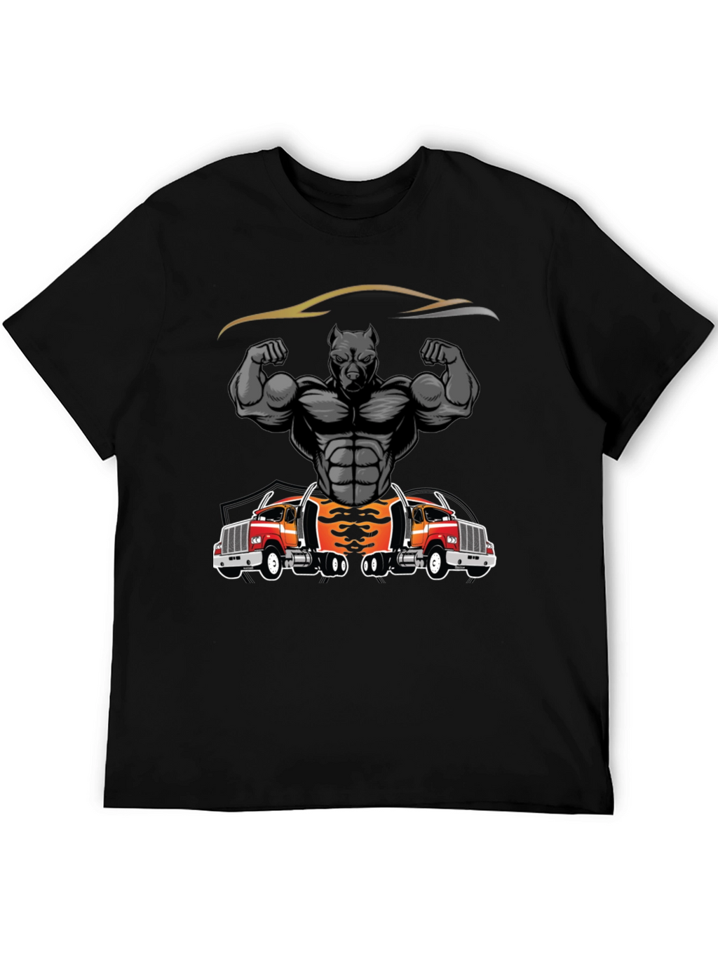 Pitbull Muscle Trucker Graphic T-Shirt