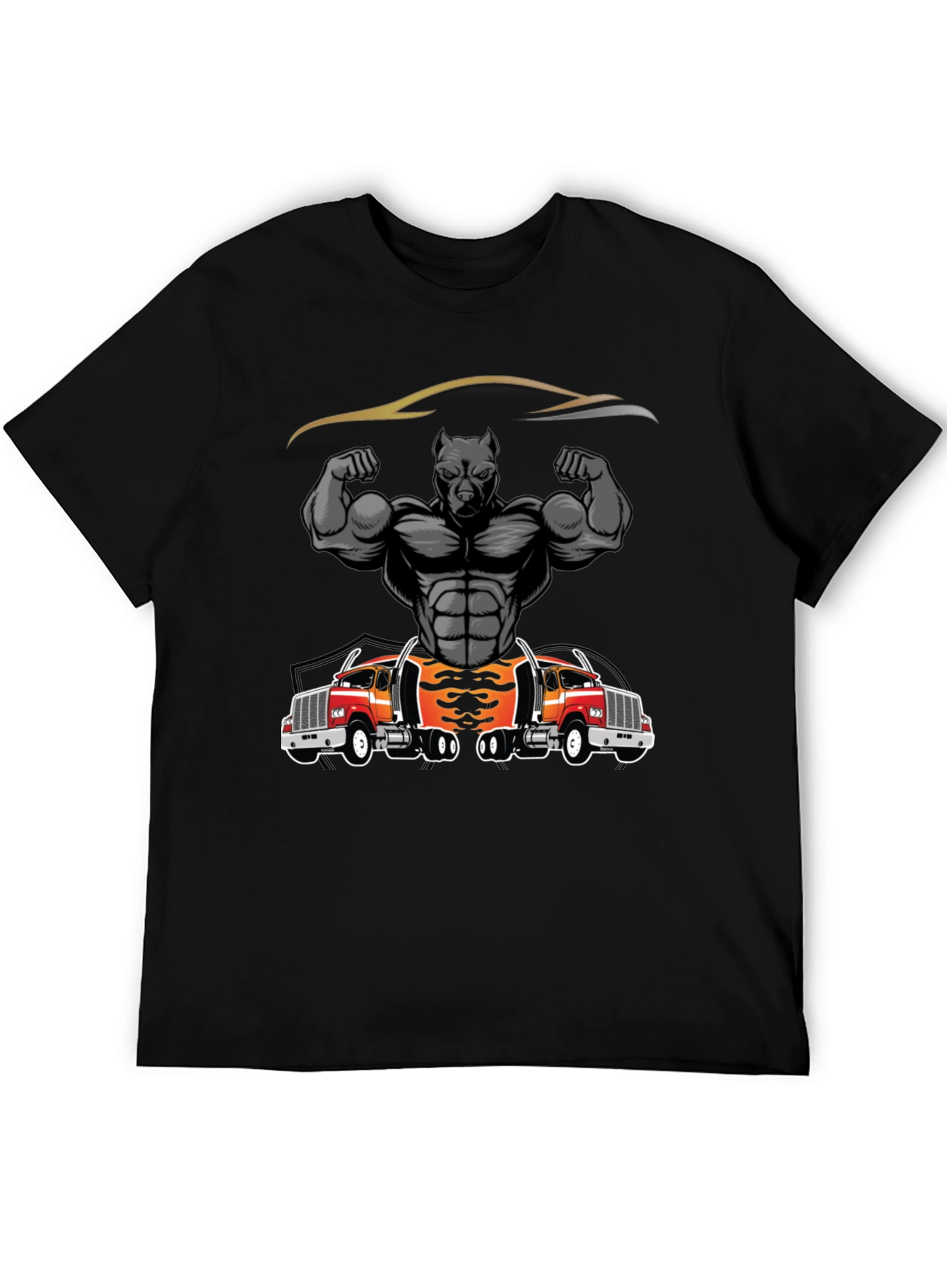 Pitbull Muscle Trucker Graphic T-Shirt