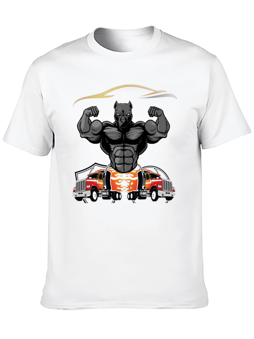 Pitbull Muscle Trucker Graphic T-Shirt