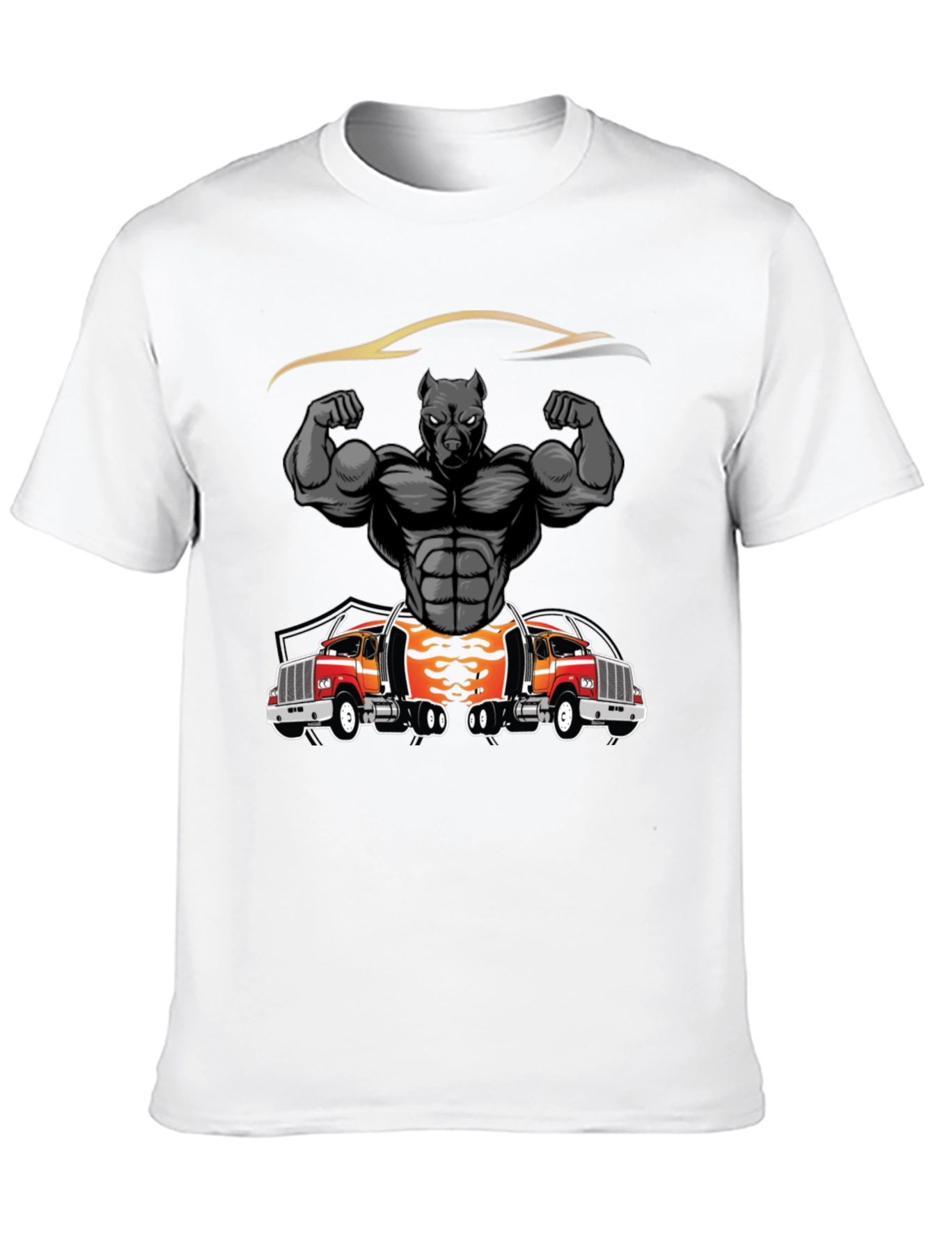 Pitbull Muscle Trucker Graphic T-Shirt