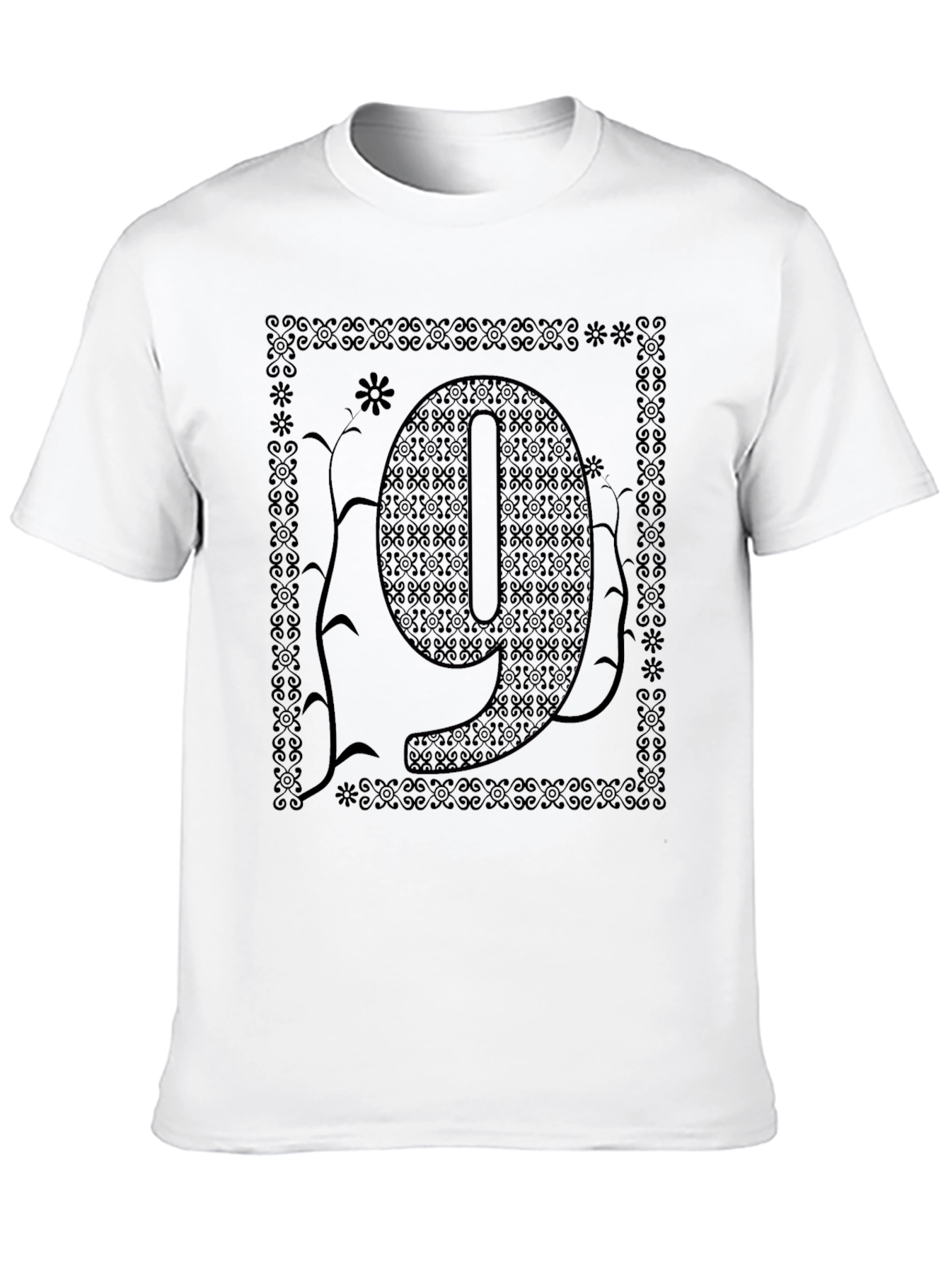 Ornate Number 9 Graphic T-Shirt