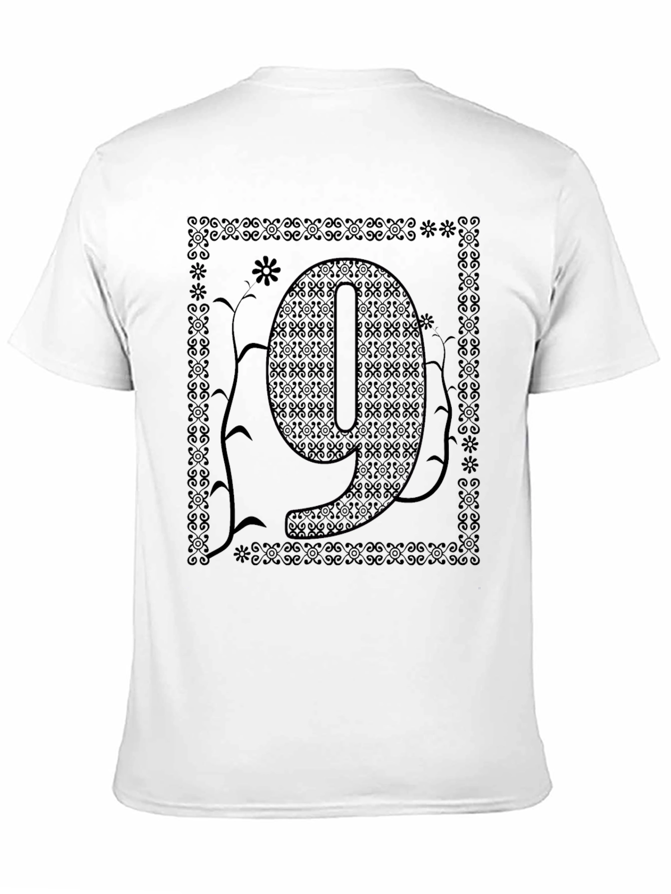 Ornate Number 9 Graphic T-Shirt