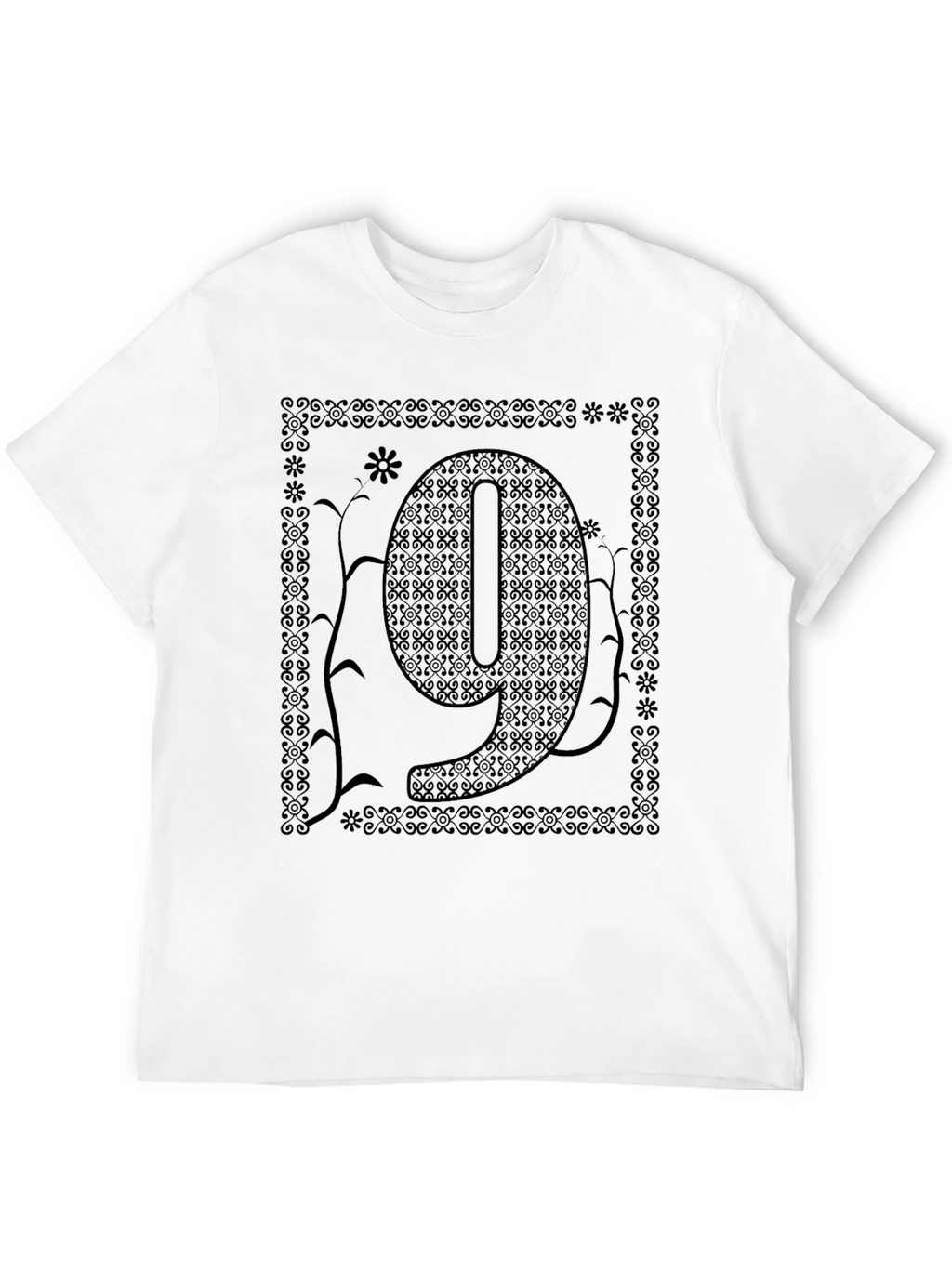 Ornate Number 9 Graphic T-Shirt