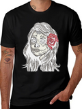 Sugar Skull Woman Graphic Tee
