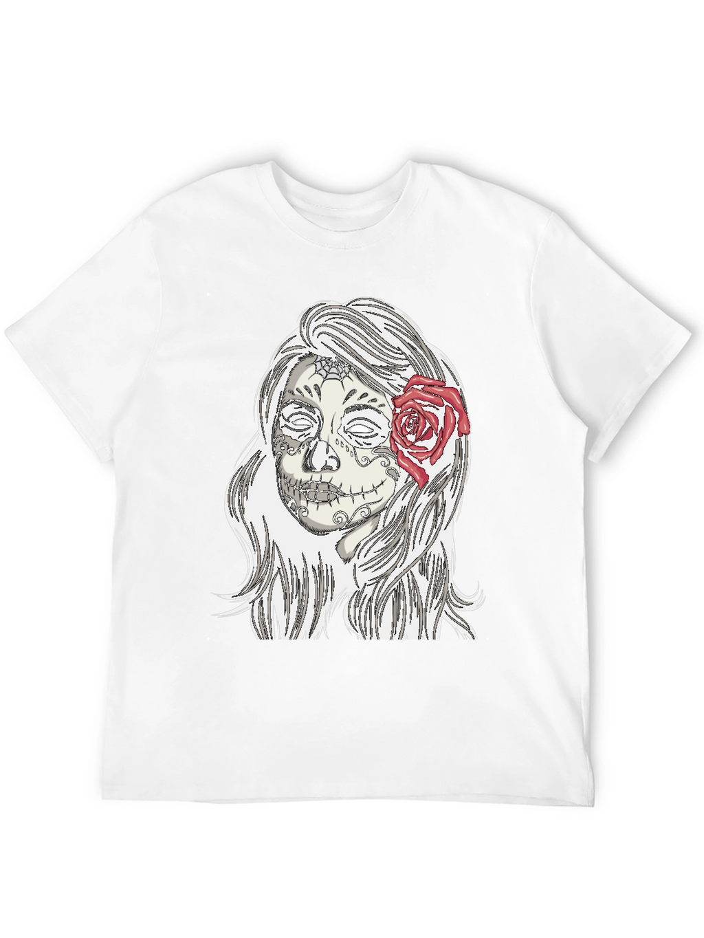 Sugar Skull Woman Graphic Tee