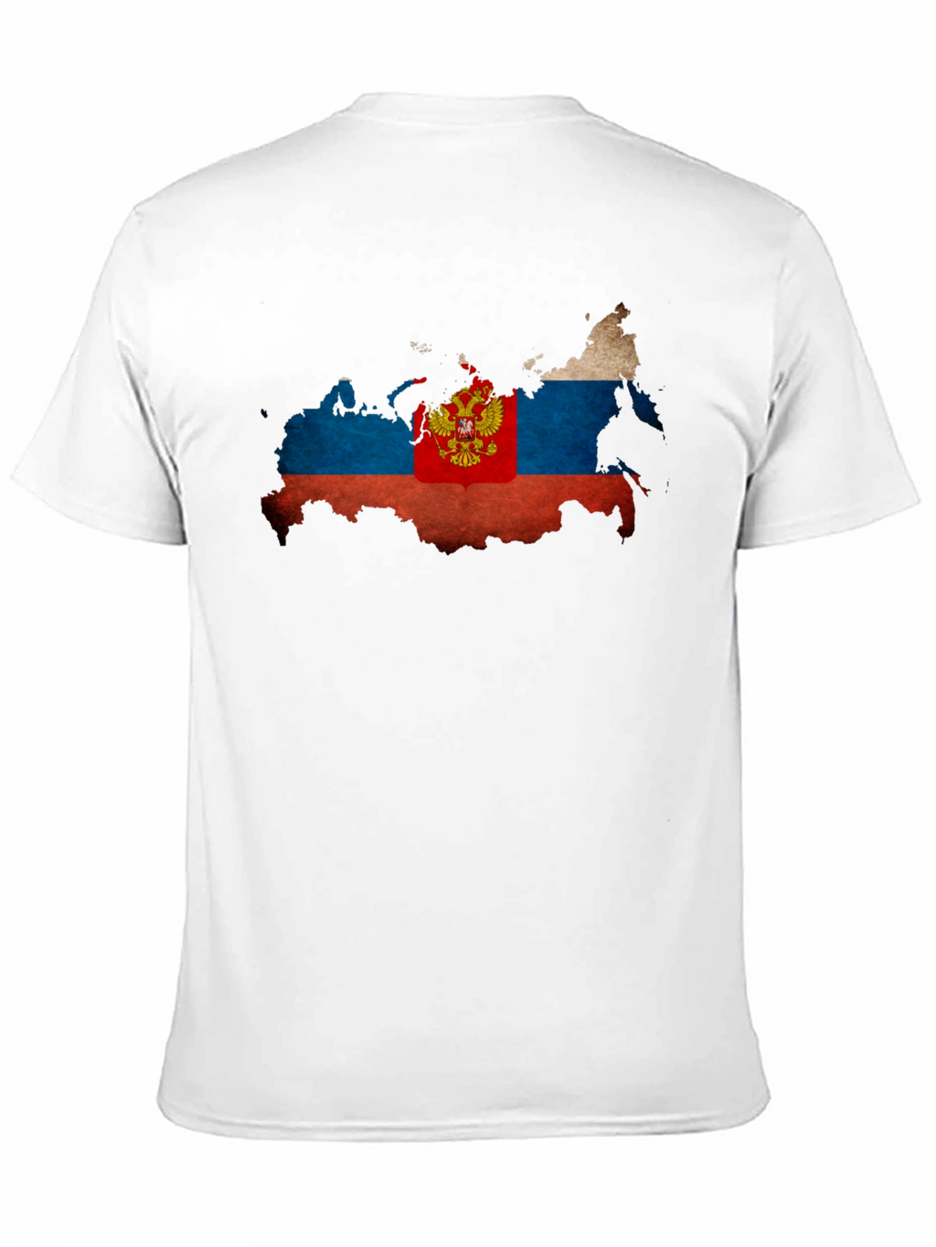 Russia Flag Map T-Shirt - Patriotic Style
