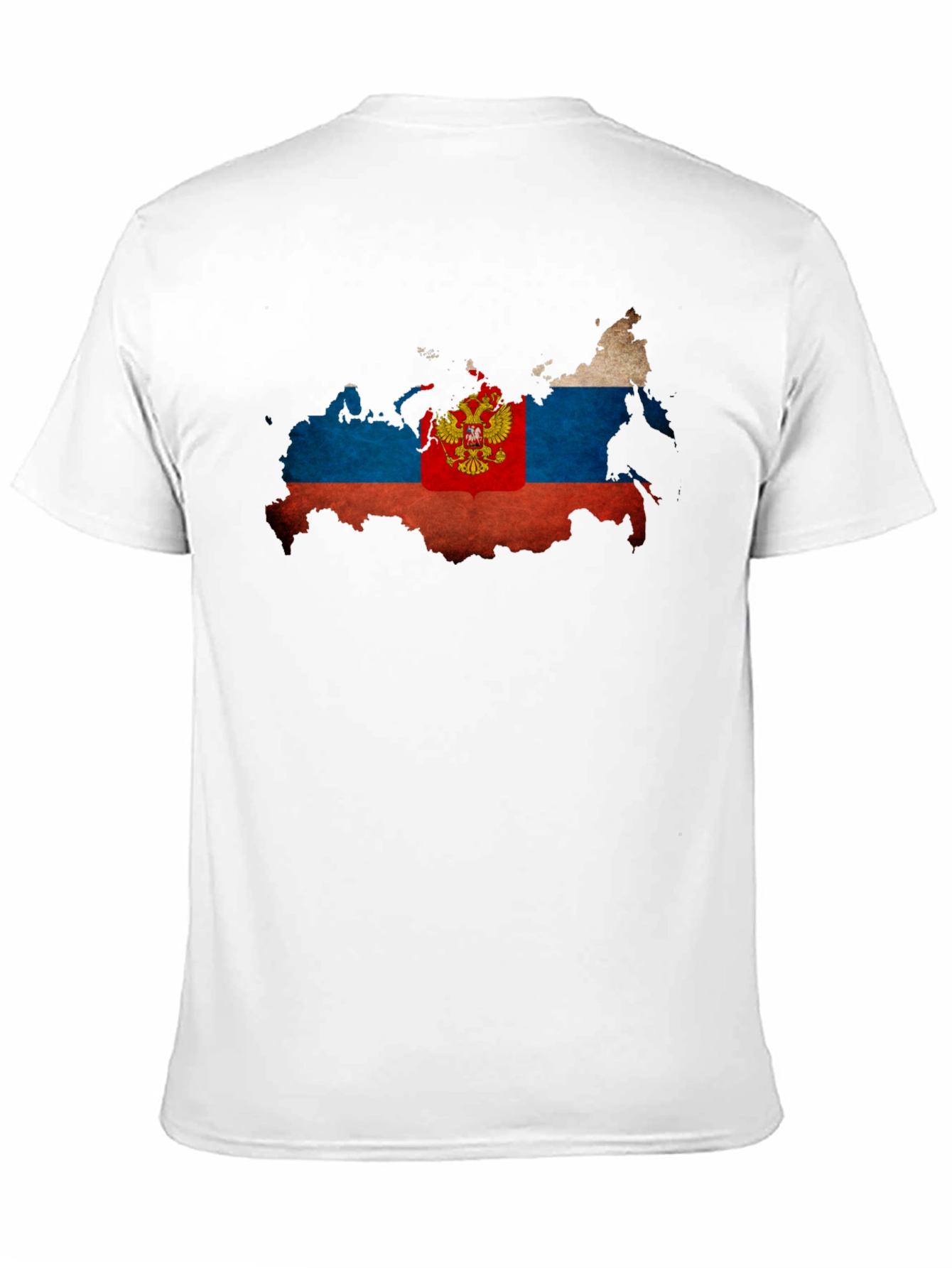 Russia Flag Map T-Shirt - Patriotic Style