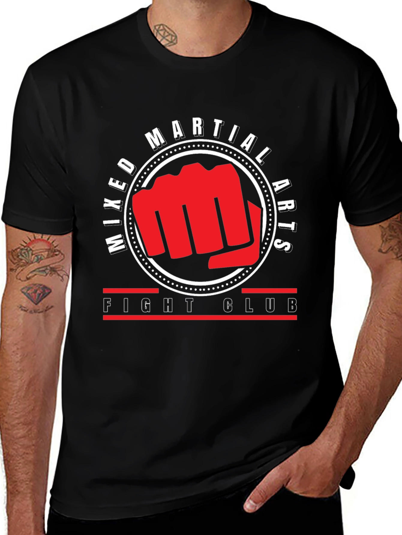 Mixed Martial Arts Fight Club Black T-Shirt