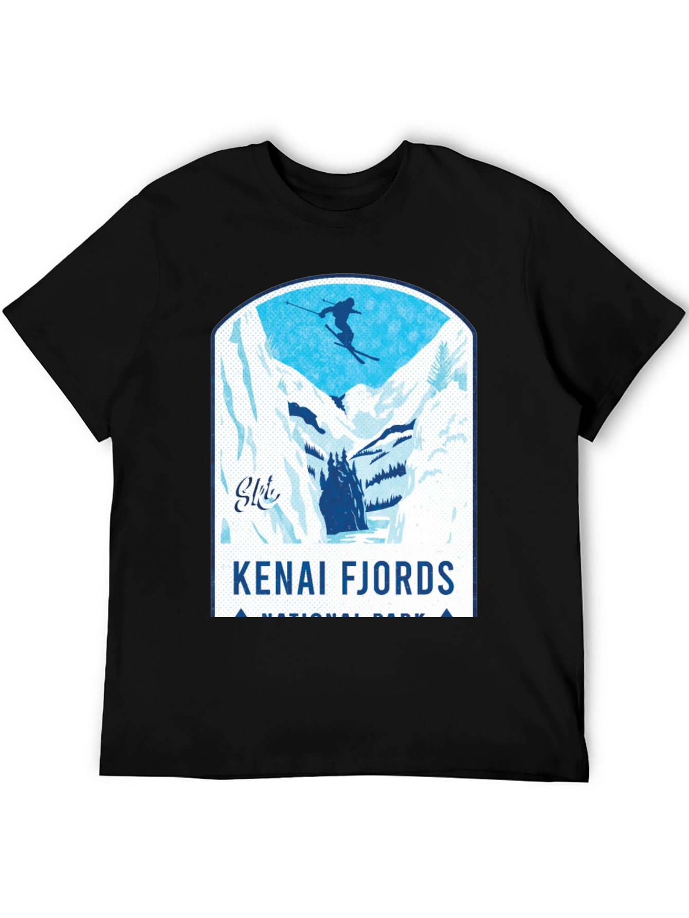 Kenai Fjords National Park Skiing T-Shirt