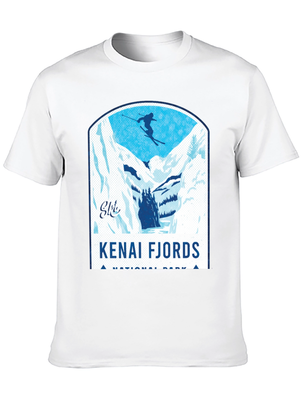 Kenai Fjords National Park Skiing T-Shirt