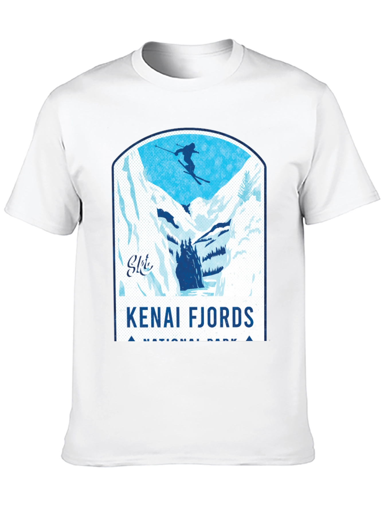 Kenai Fjords National Park Skiing T-Shirt