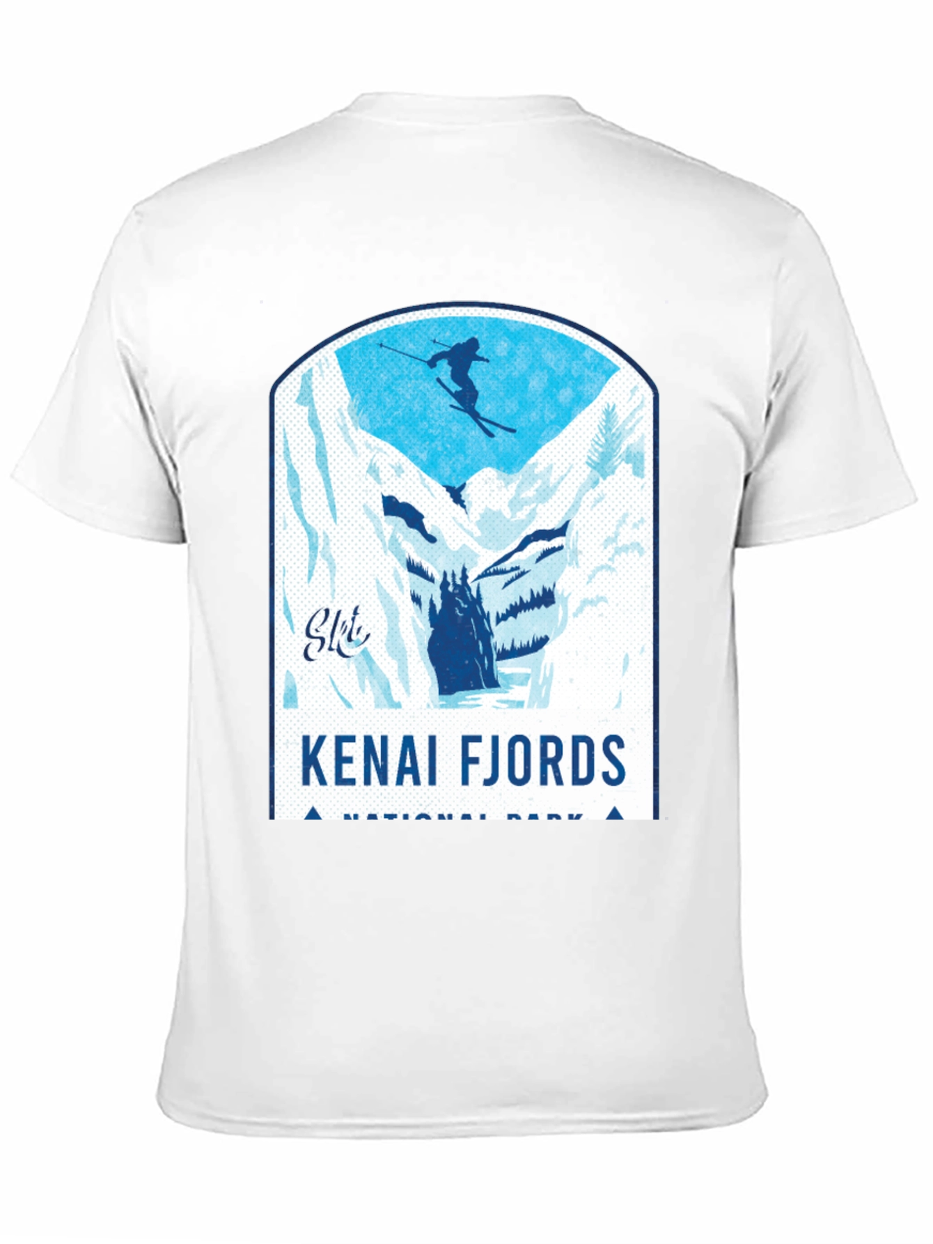 Kenai Fjords National Park Skiing T-Shirt