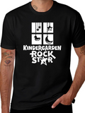 Kindergarten Rock Star Black Graphic Tee