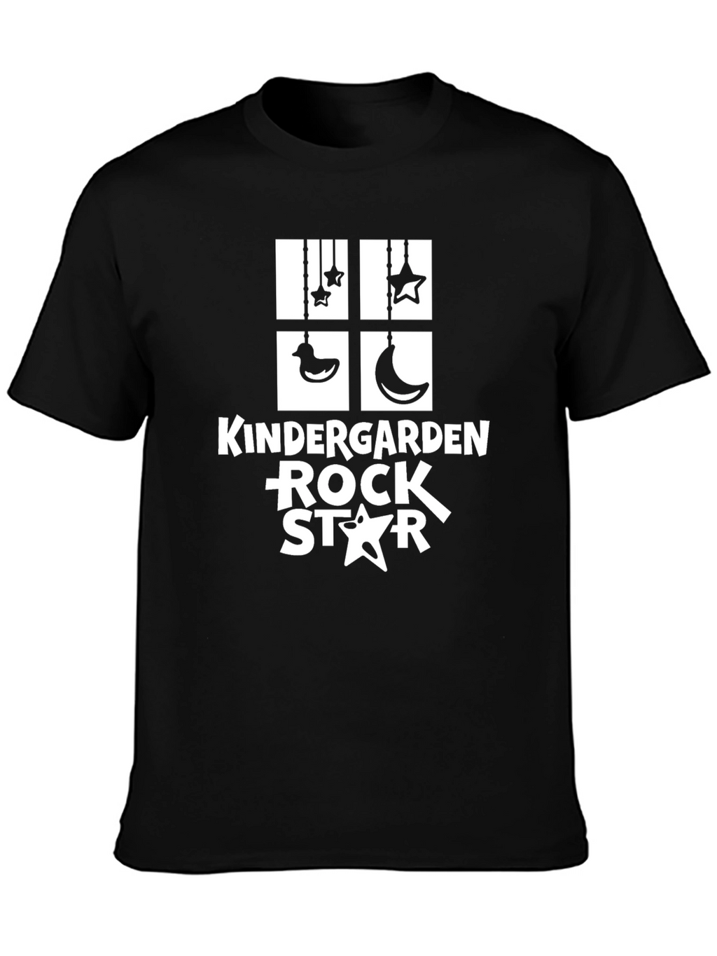 Kindergarten Rock Star Black Graphic Tee
