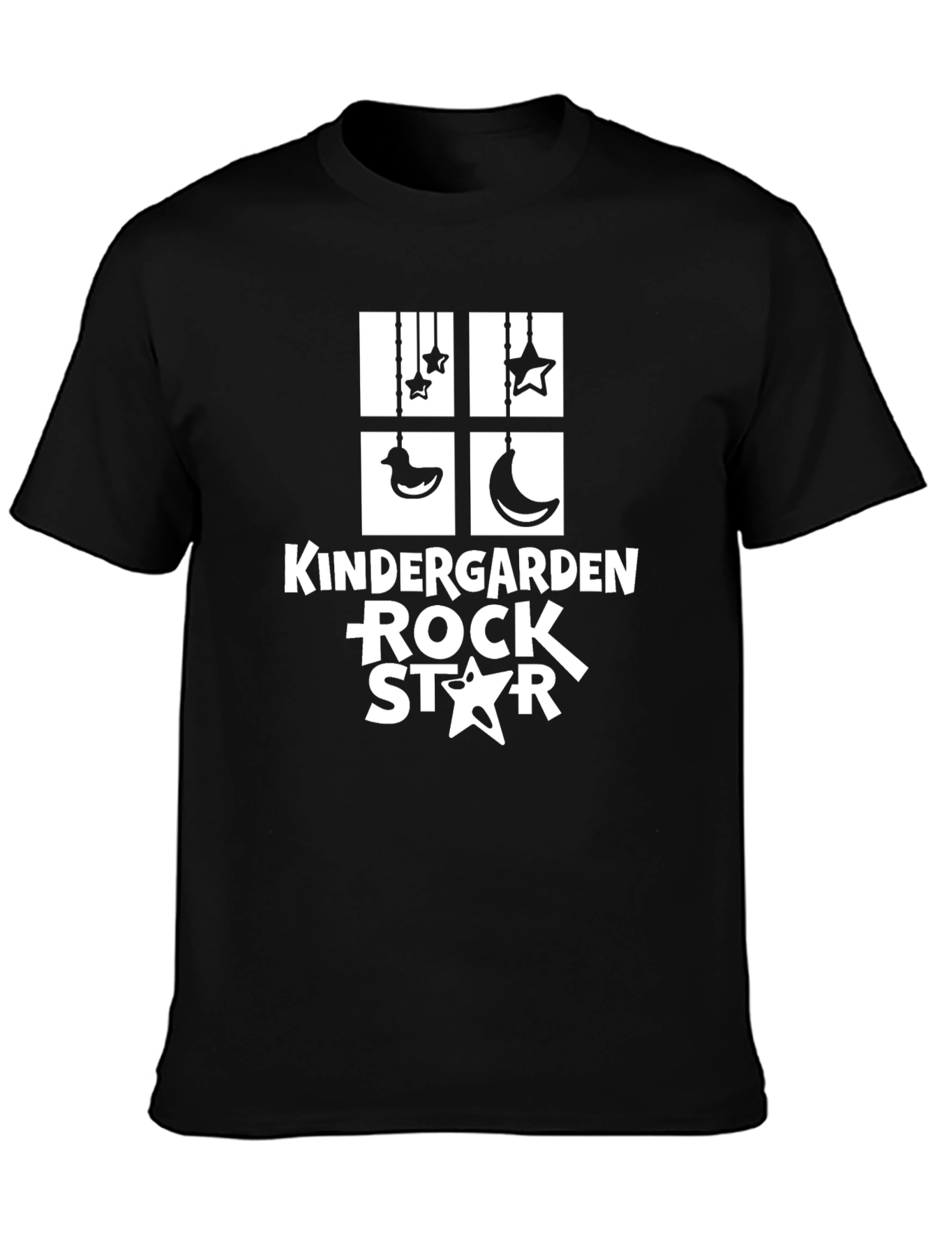 Kindergarten Rock Star Black Graphic Tee