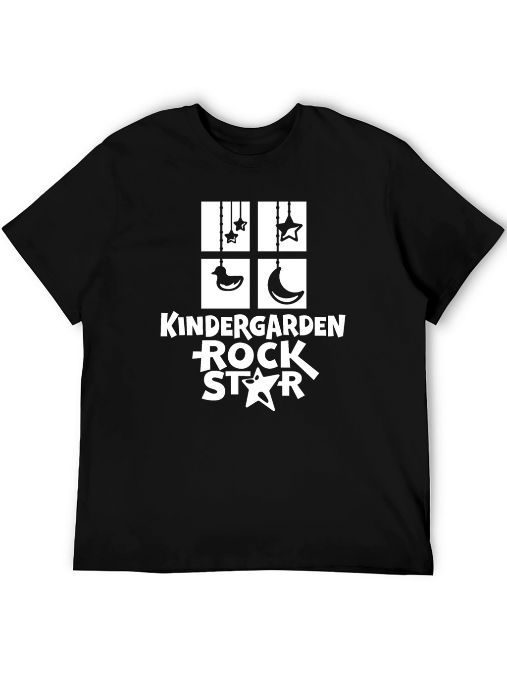 Kindergarten Rock Star Black Graphic Tee