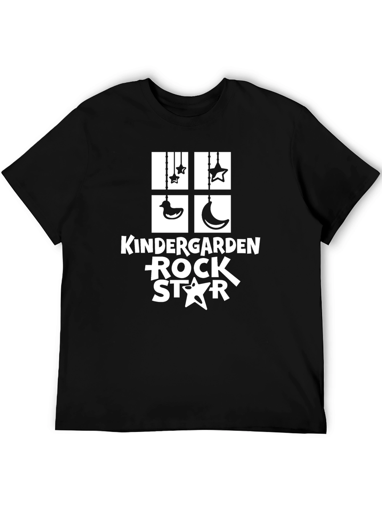 Kindergarten Rock Star Black Graphic Tee