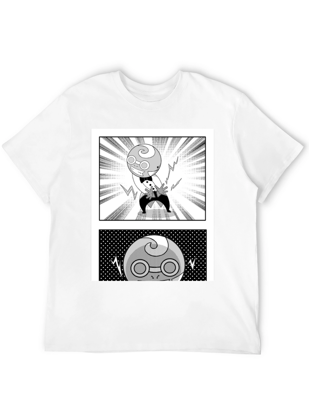 Manga Character Graphic Black T-Shirt