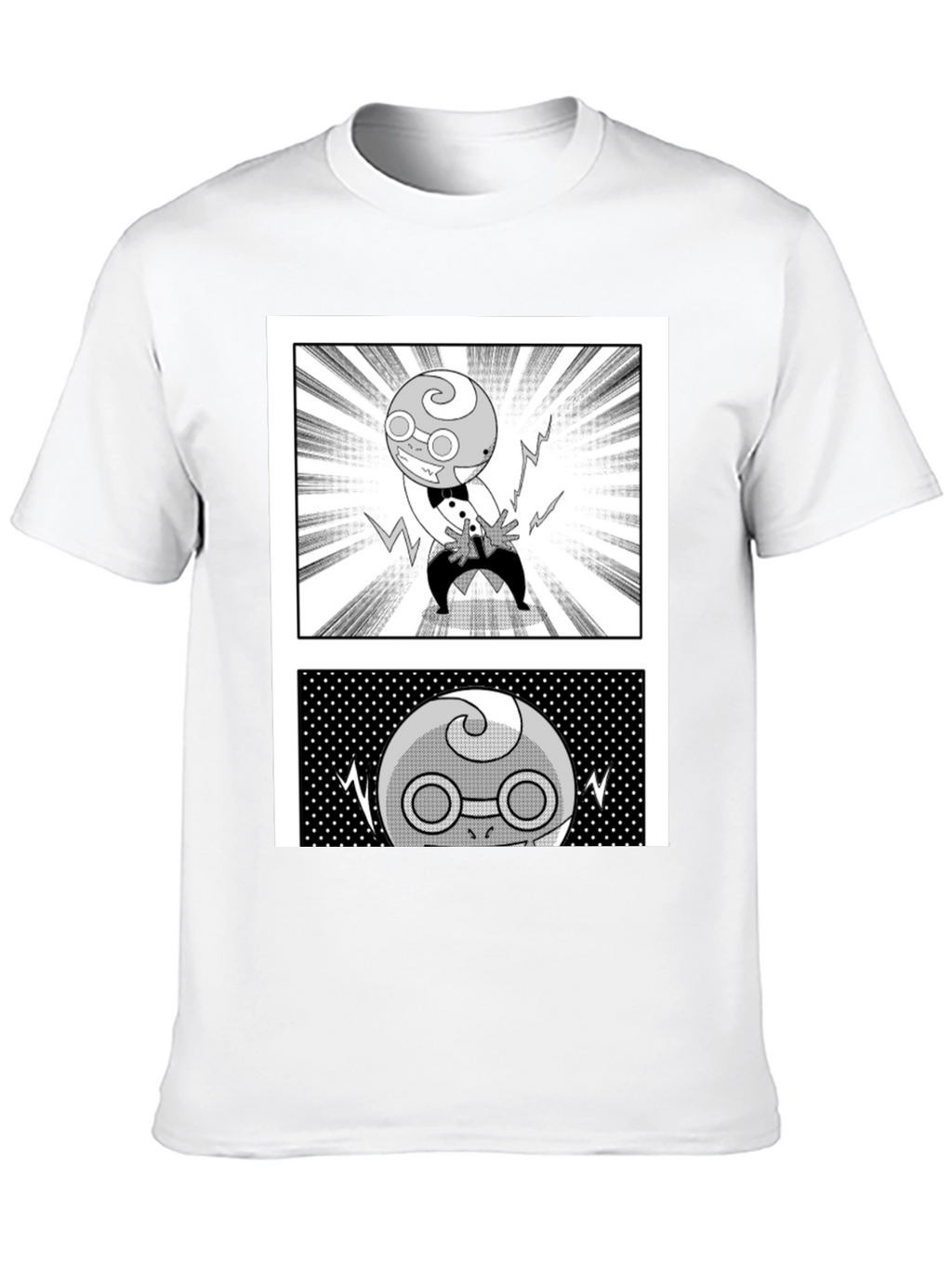 Manga Character Graphic Black T-Shirt