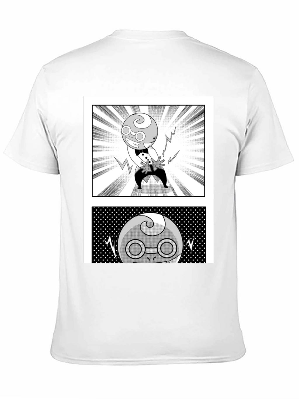 Manga Character Graphic Black T-Shirt