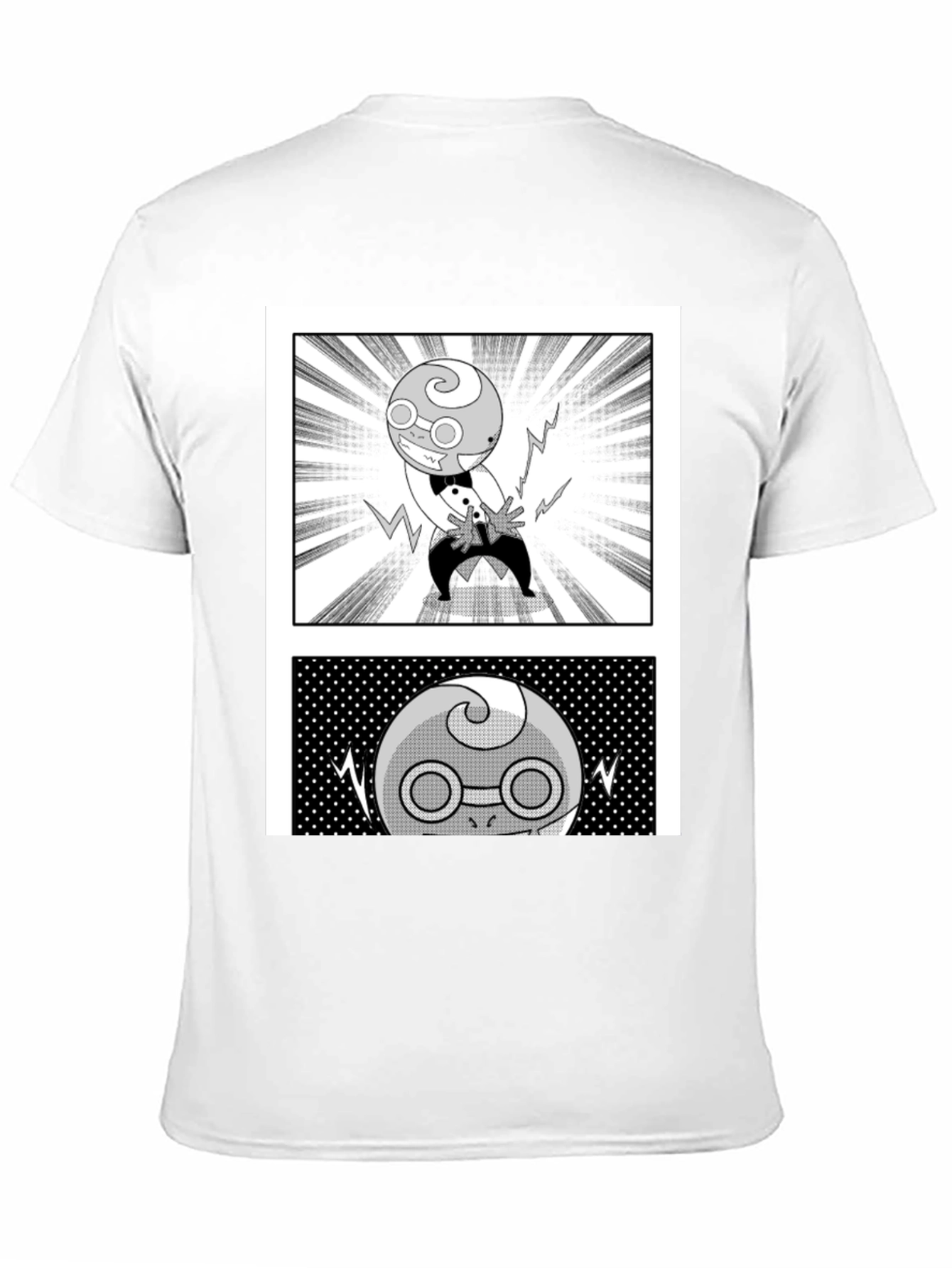 Manga Character Graphic Black T-Shirt