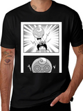 Manga Character Graphic Black T-Shirt