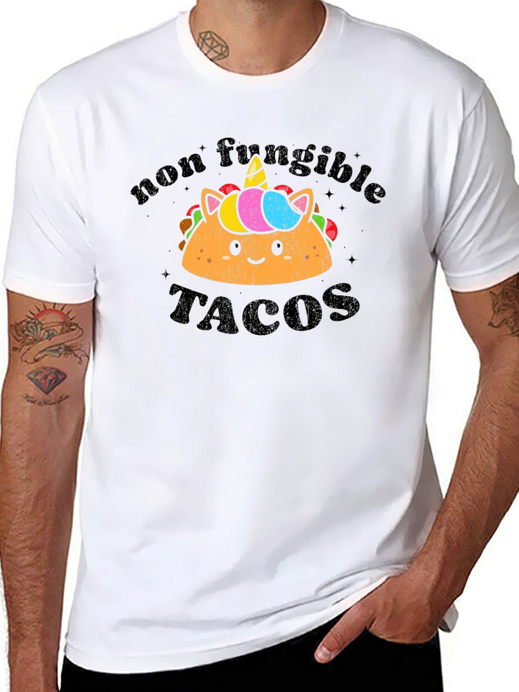 Non Fungible Tacos Black T-Shirt