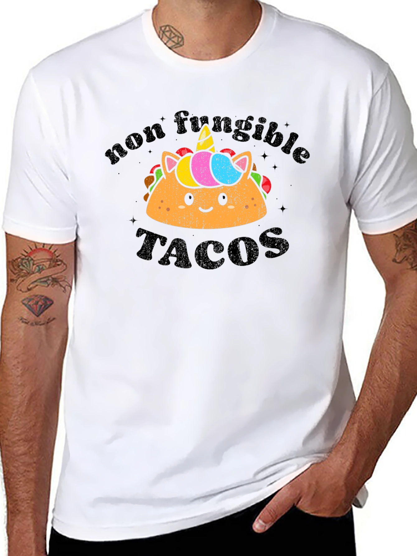 Non Fungible Tacos Black T-Shirt